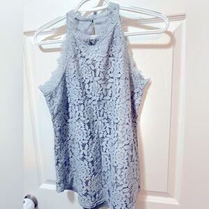 Berryou Women Lace Crochet Hollow Out Tank Tops Casual Blouse